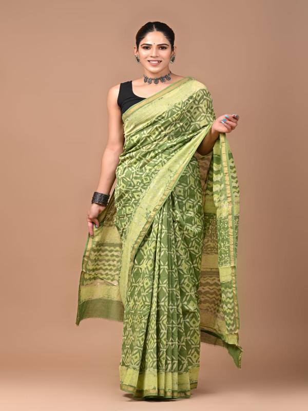 chanderi silk saree