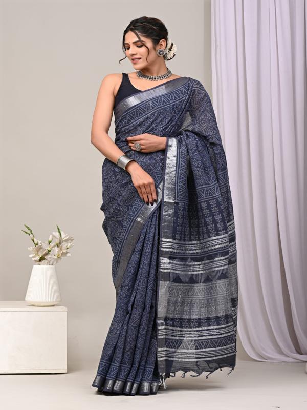 linen saree