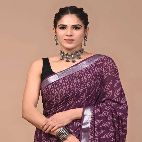 linen saree