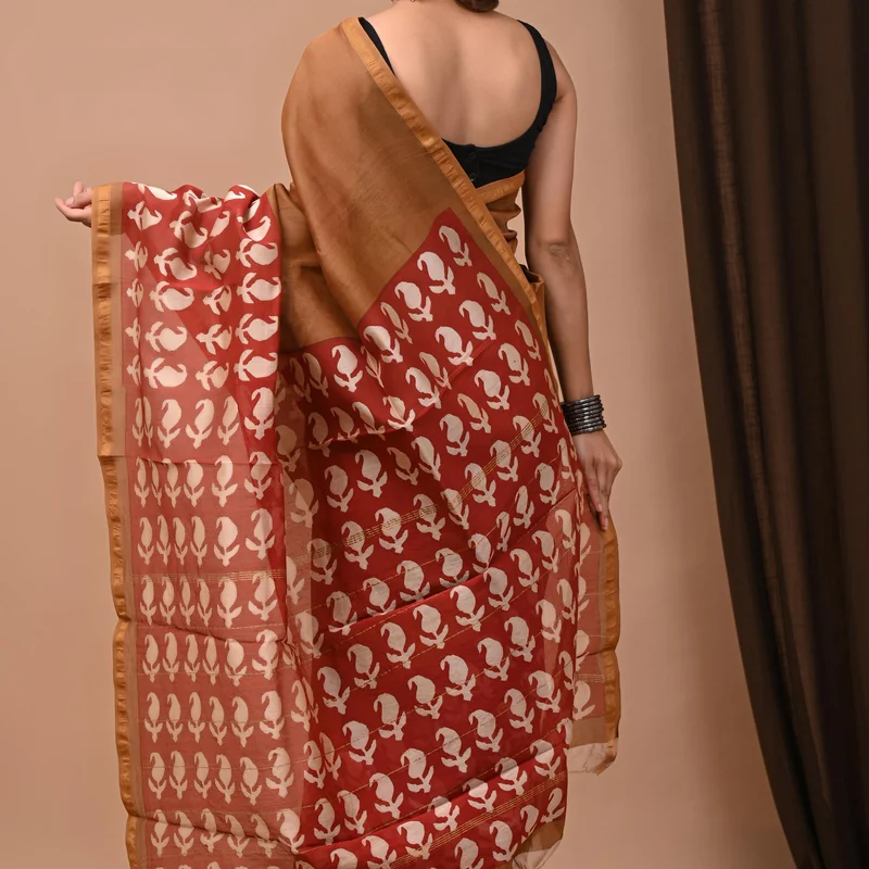 Famous Traditional Rajasthani Chanderi Silk Saree