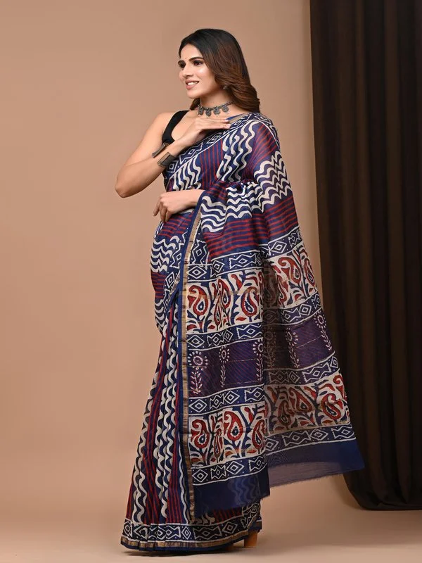 Jaipuri Chanderi Silk Saree