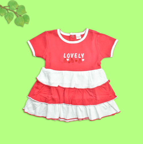 Love Red A-line Dress for Newborn Baby Girls
