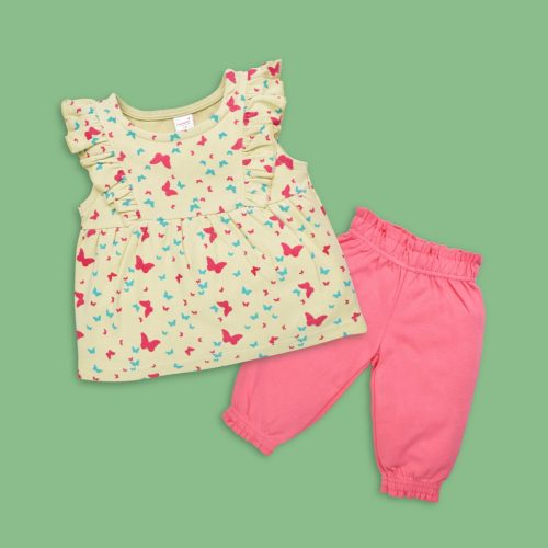 Sleeveless Top with Shorts for Baby Girls